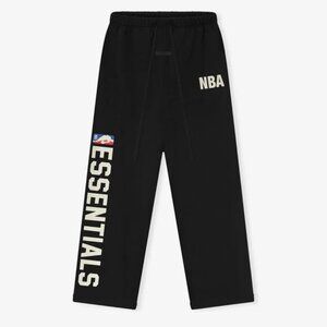 Unisex Fear of God x NBA Black Lounge Sweatpants XS NWT